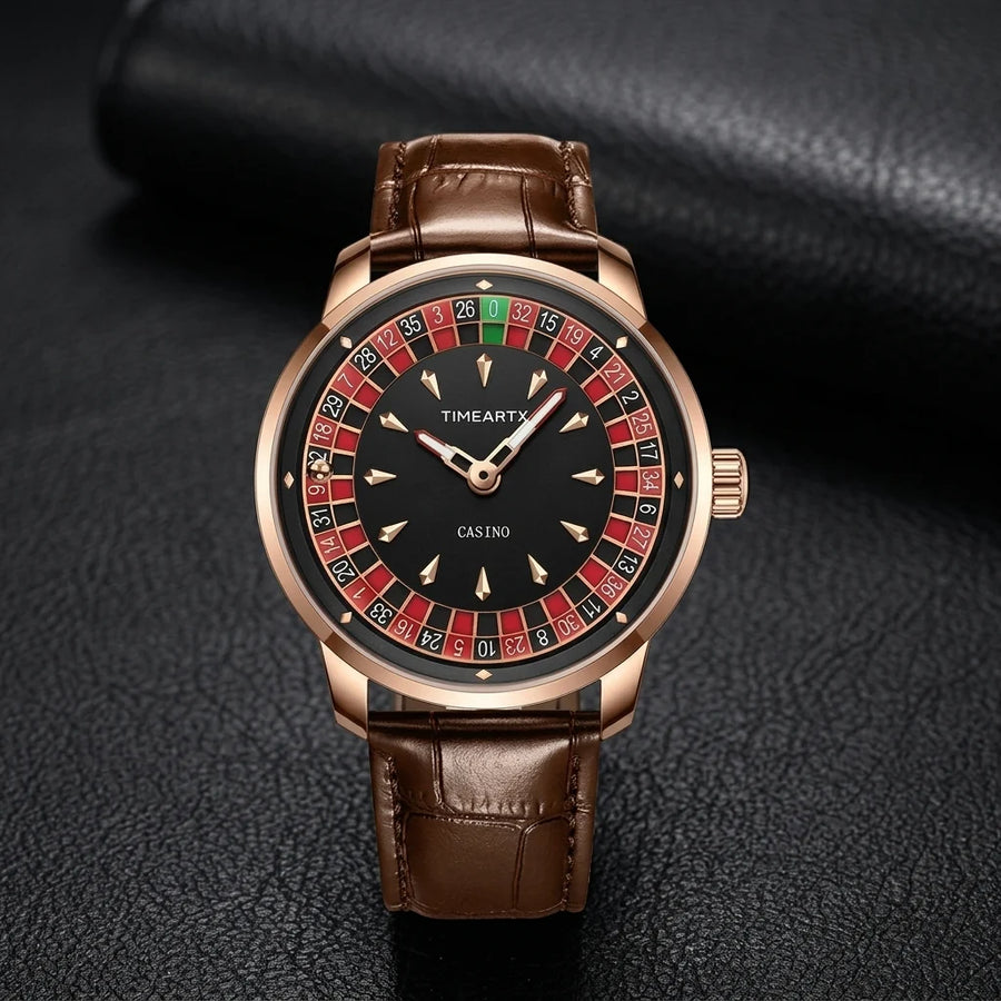TIMEARTX Casino Roulette Watch